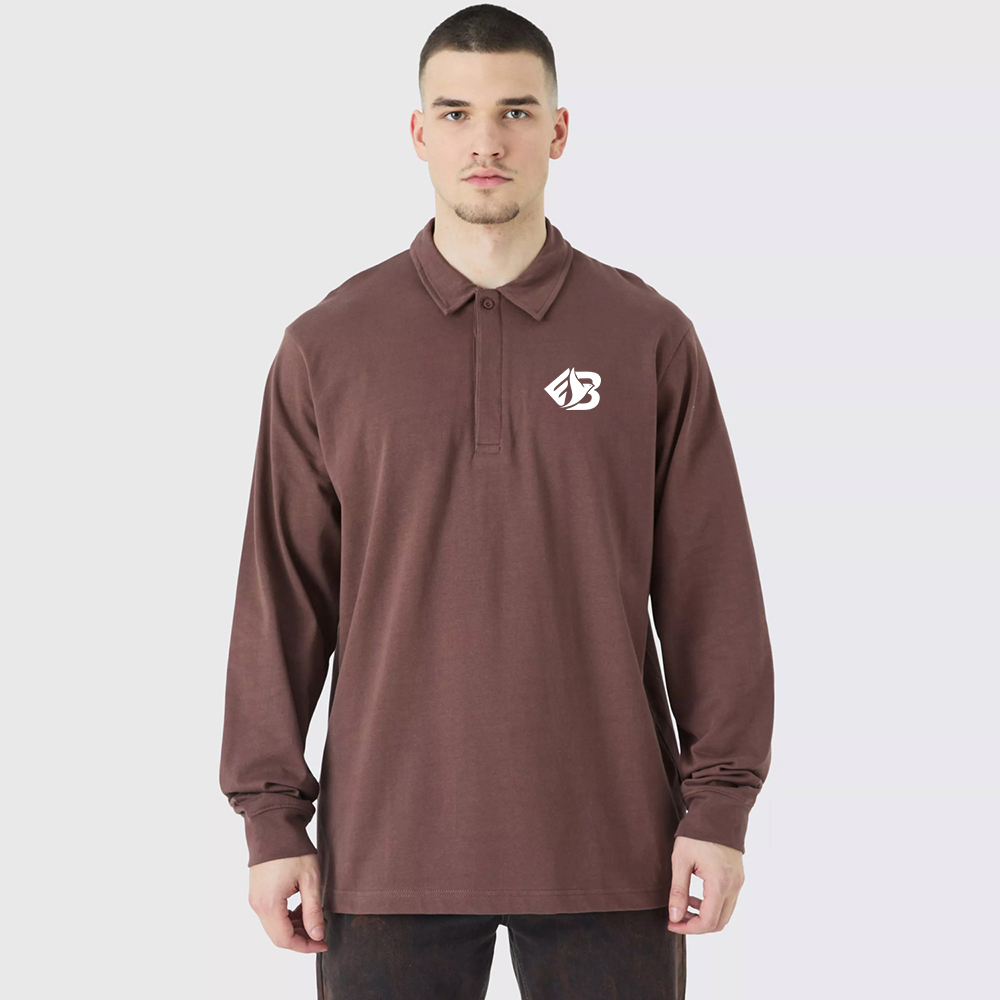 Tall Core Heavy Carded Button Up Rugby Polo